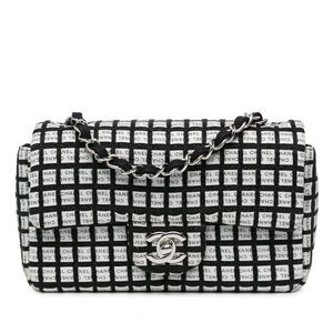 Chanel Mini Rectangular Classic Ribbon Tweed Double Flap